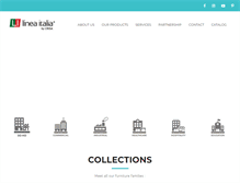 Tablet Screenshot of lineaitaliafurniture.com